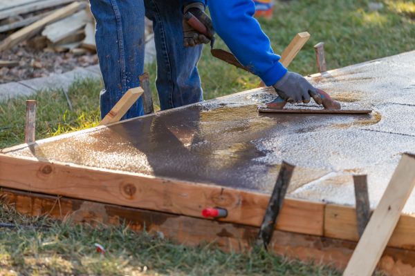 Patio Slab Construction in Grove City