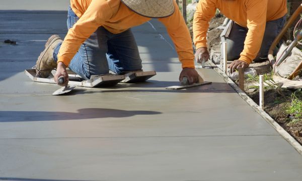Cement Pad Construction in Grove City