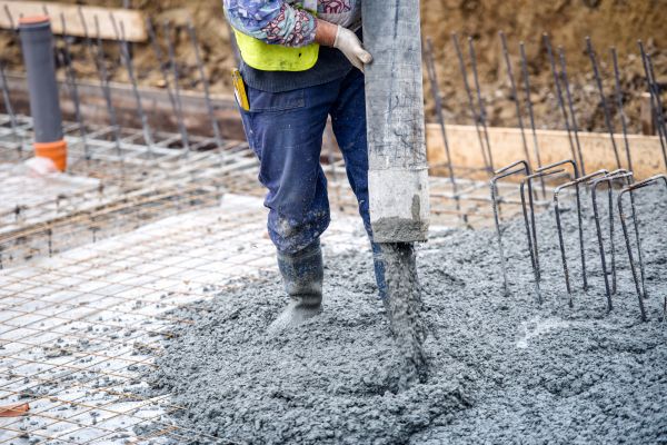 Cabin Foundation Pouring in Grove City